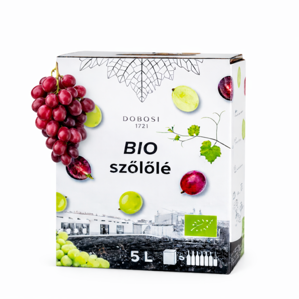 Bio vörös szőlőlé 5l BiB