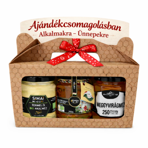Magyarország mézei válogatás (3x250g) Ajándékcsomagolásban